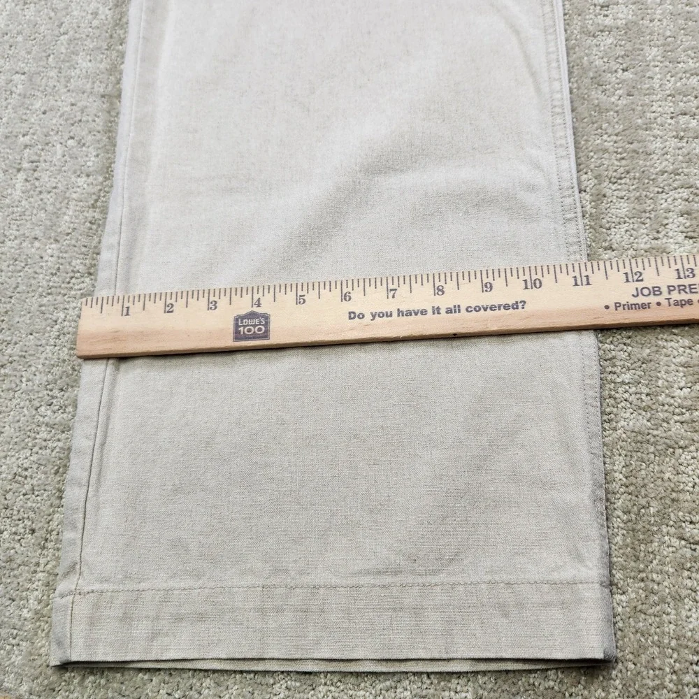 Vintage Express Pants Men Medium Baggy Linen Cotton High Rise Trouser Drawstring